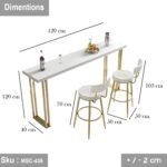 Turkish marble bar set - MSC-438 - 103cmX50cm - Image 5