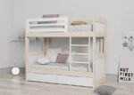 Children's 3-bed bunk bed with two trundle drawers base