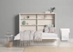 Horizontal folding bed 135 x 190 cm with two drawers - Image 2