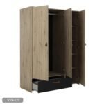 MDF wood wardrobe with HPL layer - KYN-121 - Image 4