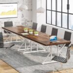 Conference Table, 6FT Rectangle Meeting Room Table Executive Desk - Image 6