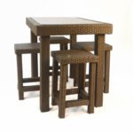 Arcadia rattan bar set accommodates 4 people. - Image 3