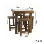 Arcadia rattan bar set accommodates 4 people. - Image 2