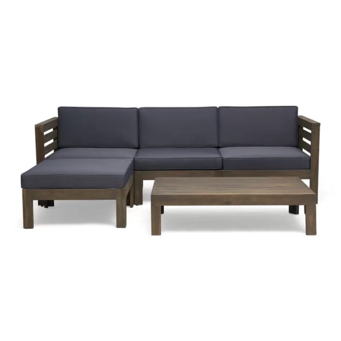 Romero corner made of red beech wood is enough for 4 people - Image 2