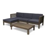 Romero corner made of red beech wood is enough for 4 people - Image 3