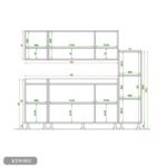 Two-piece kitchen with wood countertops and MDF wood - KYN-002 - Image 4