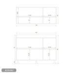 Two-piece kitchen with wood countertops and MDF wood - KYN-007 - Image 4