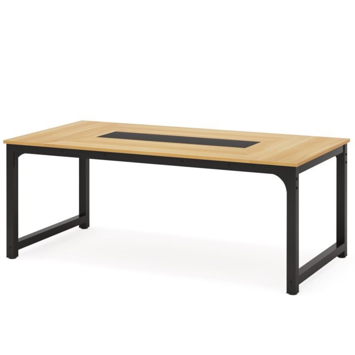 Conference Table, 6FT Rectangular Meeting Seminar Table - Image 11