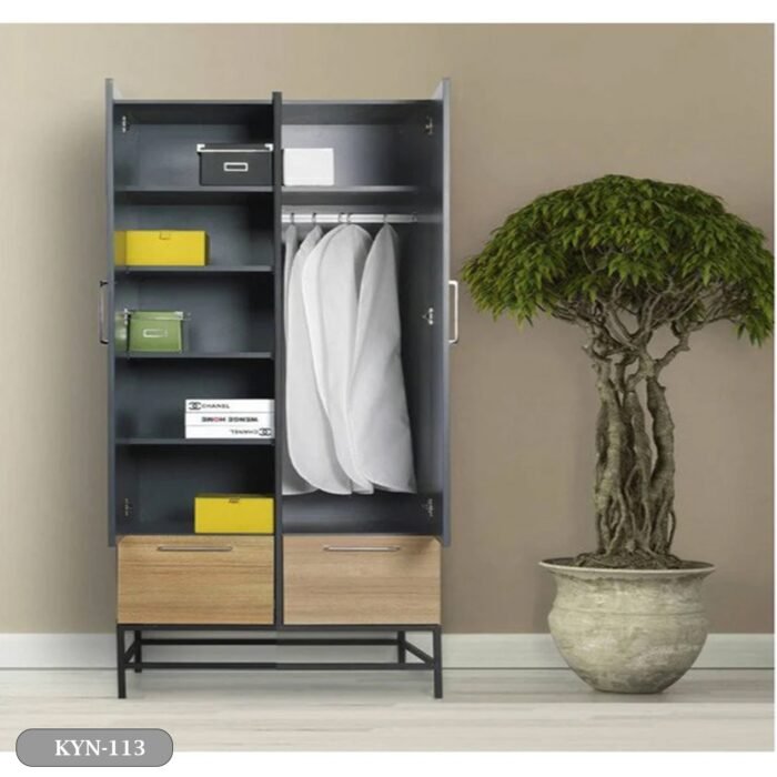 MDF wood wardrobe with HPL layer - KYN-113 - Image 4