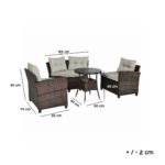 Prussia rattan corner is enough for 4 peopin a semicircular shape - Image 2