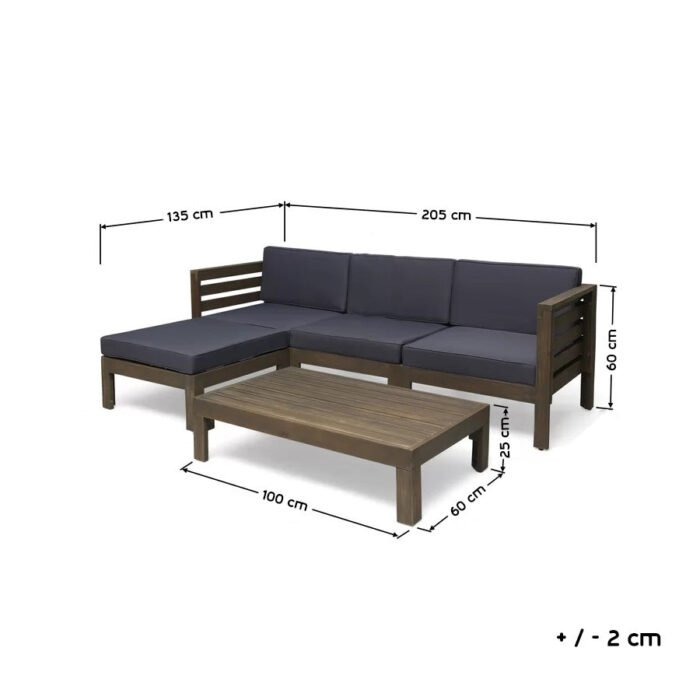 Romero corner made of red beech wood is enough for 4 people - Image 7