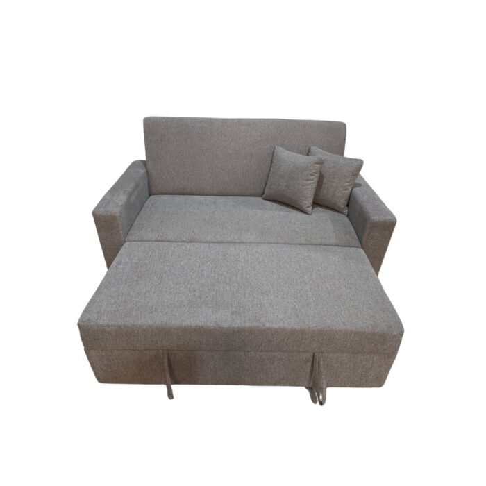 Manx 2-Seater Sofa Bed - Red Beech Wood - HST-068 - Image 5