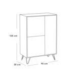 Spanish MDF buffet - 105 x 90 x 30 cm - OSM-590 - Image 2