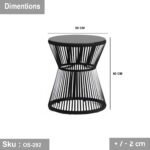 Set of 2 chairs and a table made of rattan - OS-282 - Image 4