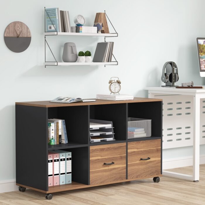 File Cabinet, 43 inches Mobile Filing Cabinet for Letter Size - Image 6