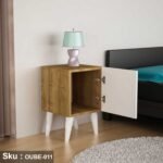 High quality MDF wood nightstand - OUBE-011 - Image 4