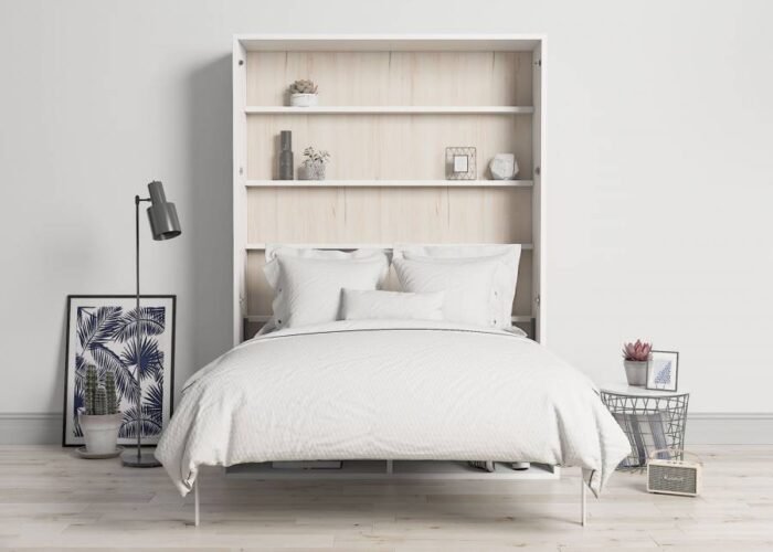 Vertical double folding bed with sofa 150 x 190 cm - Image 1
