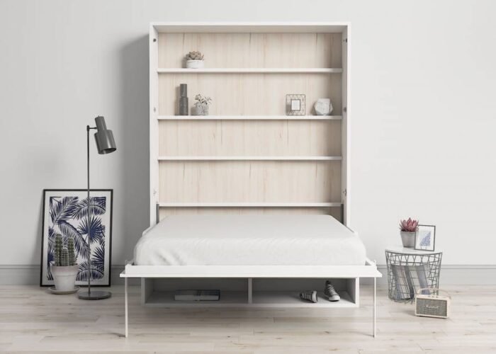 Vertical double folding bed with sofa 150 x 190 cm - Image 3