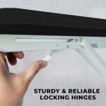 Home Gallery Wall mounted folding desk 90 x 50 cm black - Image 3