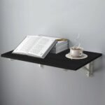 Home Gallery Wall mounted folding desk 90 x 50 cm black