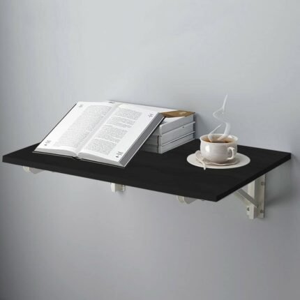 Home Gallery Wall mounted folding desk 90 x 50 cm black