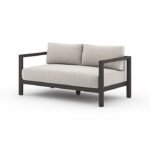 59.8'' Metal Outdoor Loveseat with Sunbrella Cushions - Image 2
