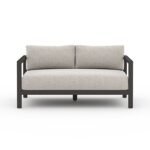 59.8'' Metal Outdoor Loveseat with Sunbrella Cushions