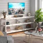 Sofa Table, 3 Tiers TV Stand Console Table - Image 8
