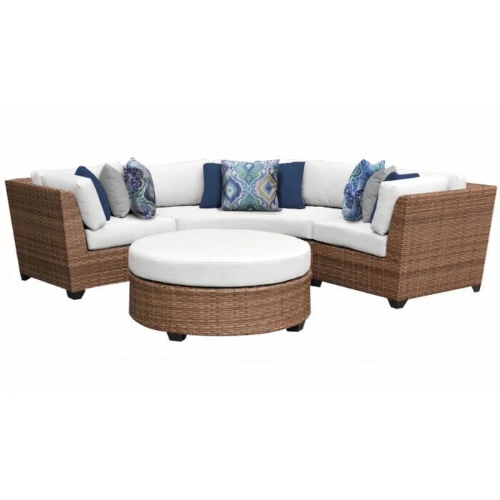 VIP corner Rattan accommodates 5 peopin a semicircle - Image 4