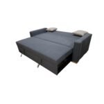 Manx 3-seater sofa bed with swivel back - red beech wood - HST-022 - Image 5