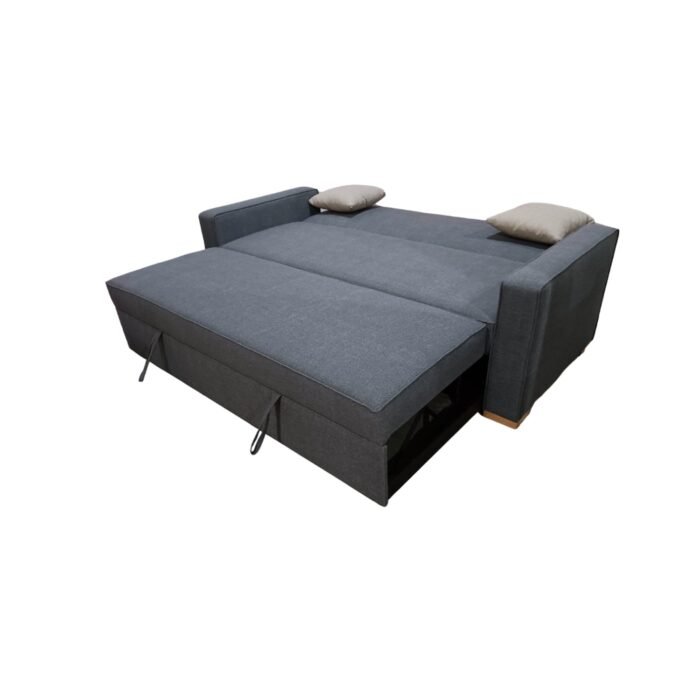 Manx 3-seater sofa bed with swivel back - red beech wood - HST-022 - Image 5