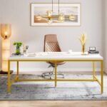 Conference Table, 6FT Rectangle Meeting Table Executive Desk - Image 5