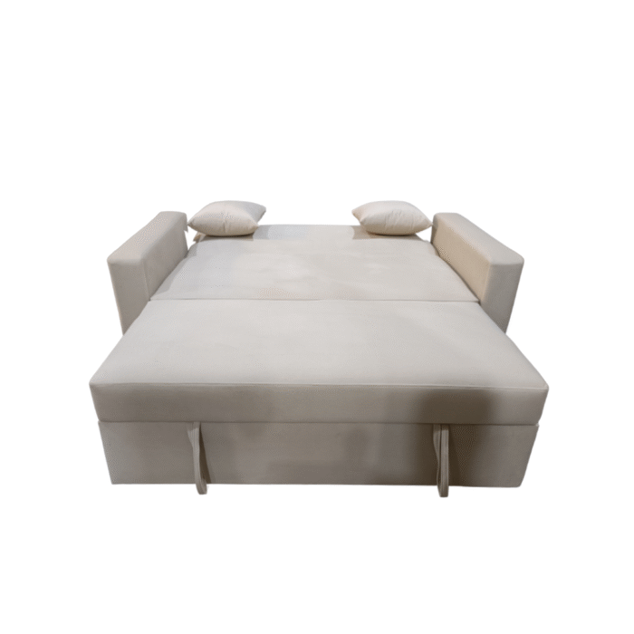 Manx 2-Seater Sofa Bed - Red Beech Wood - HST-073 - Image 6