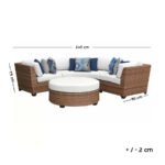 VIP corner Rattan accommodates 5 peopin a semicircle - Image 2