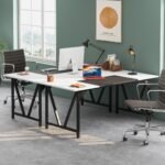 Conference Table, Rectangular 6FT Meeting Table Desk with Splicing Board - Image 5