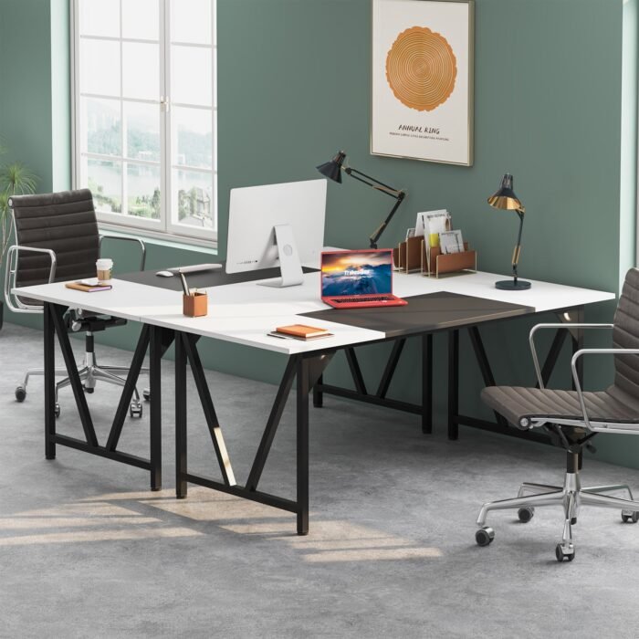Conference Table, Rectangular 6FT Meeting Table Desk with Splicing Board - Image 5