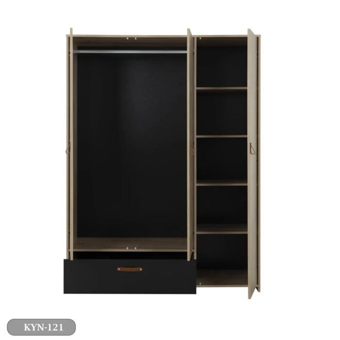 MDF wood wardrobe with HPL layer - KYN-121 - Image 5