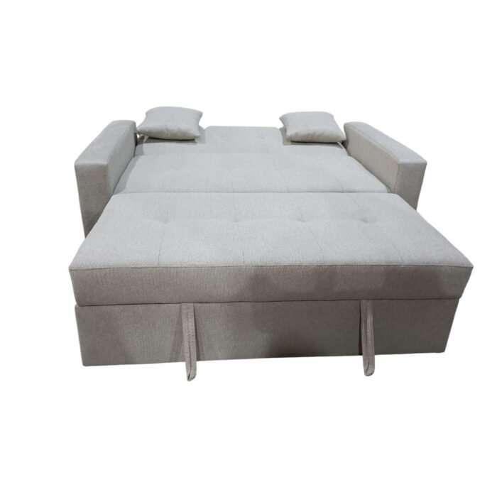 Manx 2-Seater Sofa Bed - Red Beech Wood - HST-080 - Image 6