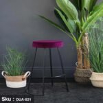 Plush Fabric Bar Stool - 45x78cm - OUA-021 - Image 7