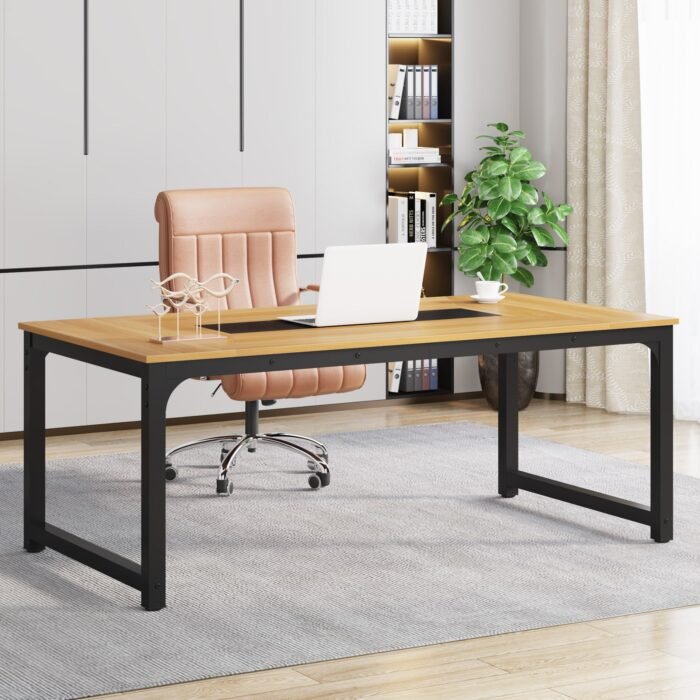 Conference Table, 6FT Rectangular Meeting Seminar Table - Image 10