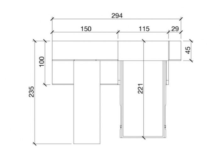 Vertical folding bed with integrated sofa and study area - Image 4