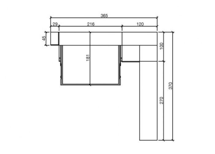 Horizontal folding bed with integrated sofa, for 150 x 190 mattress - Image 3