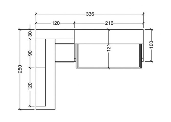 Folding bed with integrated sofa and wardrobe - Image 2