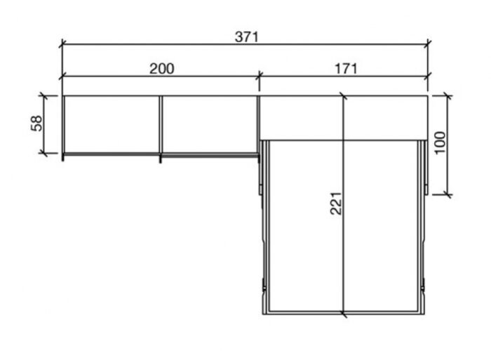 Vertical folding double bed with integrated sofa - Image 3