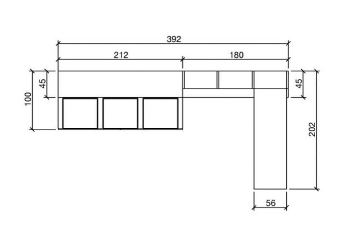 Horizontal folding bed with trundle bed and drawers - Image 3
