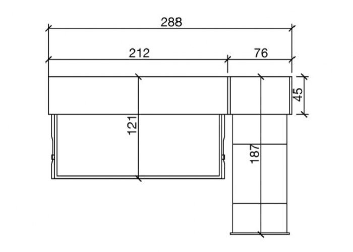 Horizontal folding bed 90x190 with wardrobe and extendable desk - Image 4