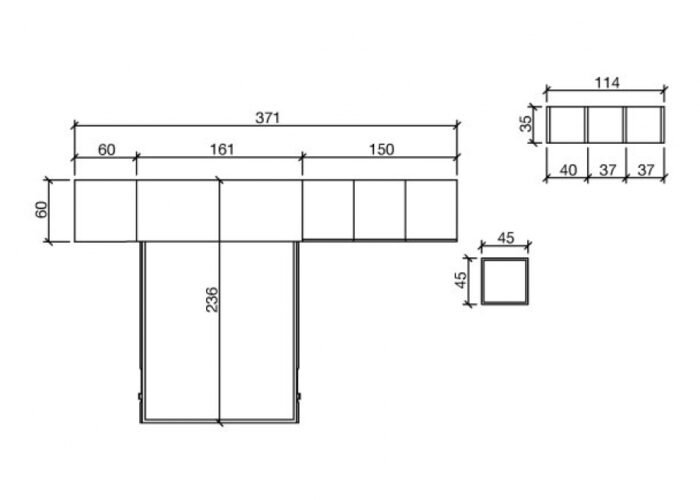 Studio with a vertical folding double bed and wardrobe - Image 3