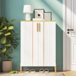 Shoe Cabinet , 6-Tier Shoe Storage Organizer with Adjustable Shelves & Doors - Image 6