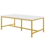 Conference Table, 6FT Rectangle Meeting Table Executive Desk - Image 2