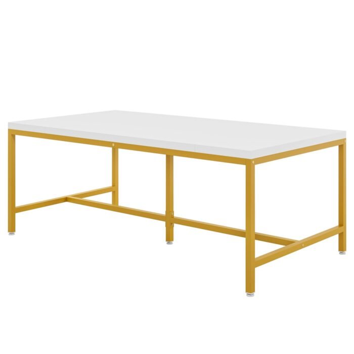 Conference Table, 6FT Rectangle Meeting Table Executive Desk - Image 2